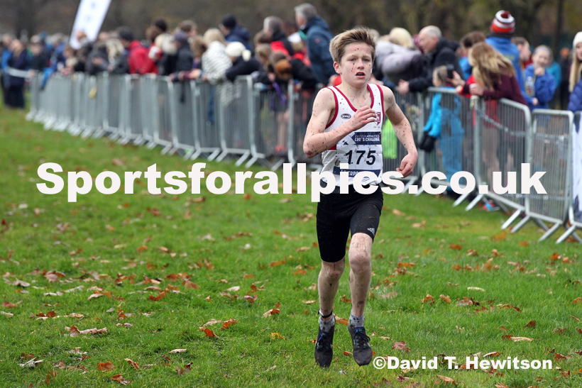 Boys under-13s, 2019 European Cross Country Trials and British Cross Challenge, Sefton Park, Liverpool.  Photo: David T. Hewitson/Sports for All Pics
